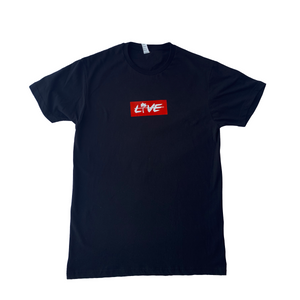 Black & Red Box Logo T-shirt