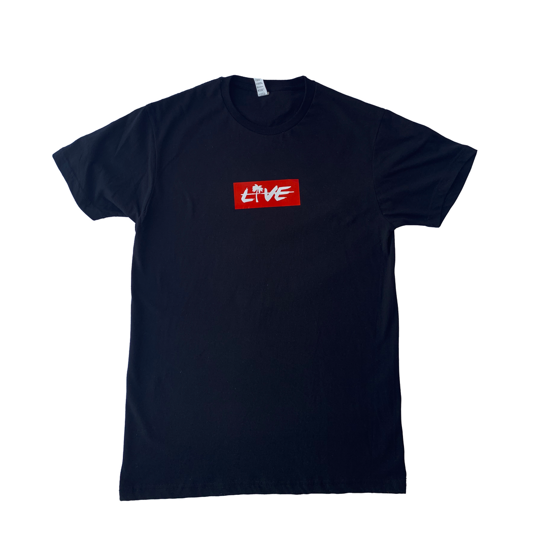 Black & Red Box Logo T-shirt