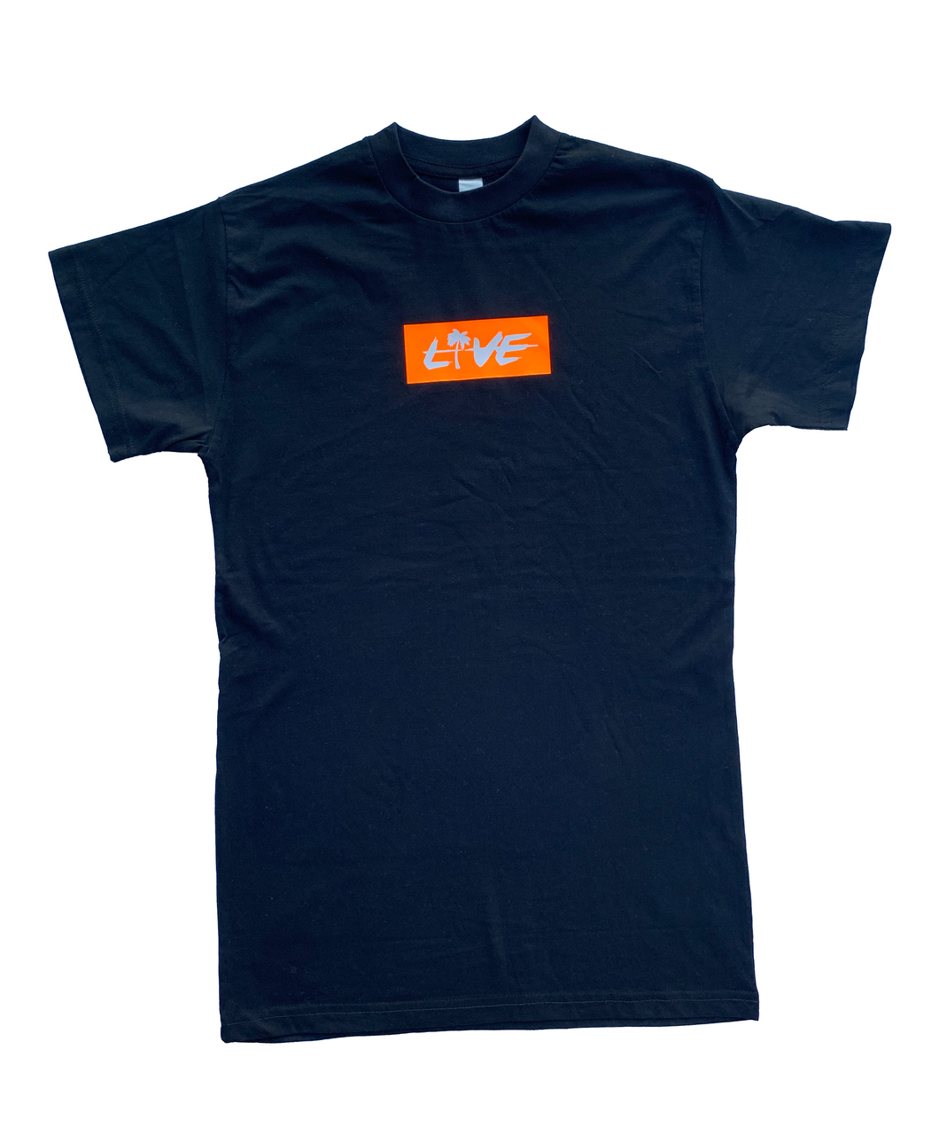 Black & Orange Box Logo T-shirt